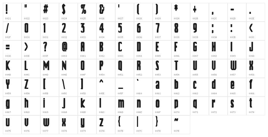 Vanilla Boys Character Map