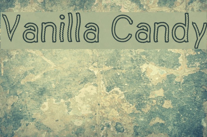 Vanilla Candy Font examples