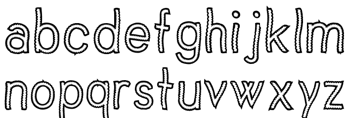 Vanilla Candy Font LOWERCASE