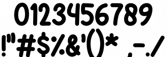 Vanilla Caramel Font OTHER CHARS