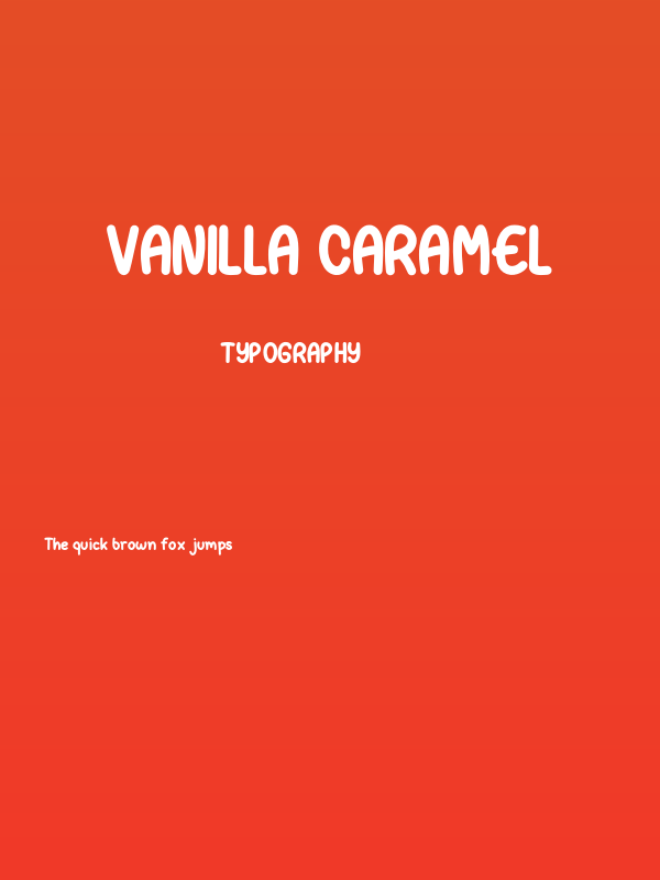 Vanilla Caramel Poster