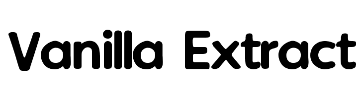 Vanilla Extract Font