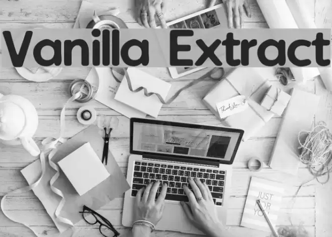 Vanilla Extract Font examples
