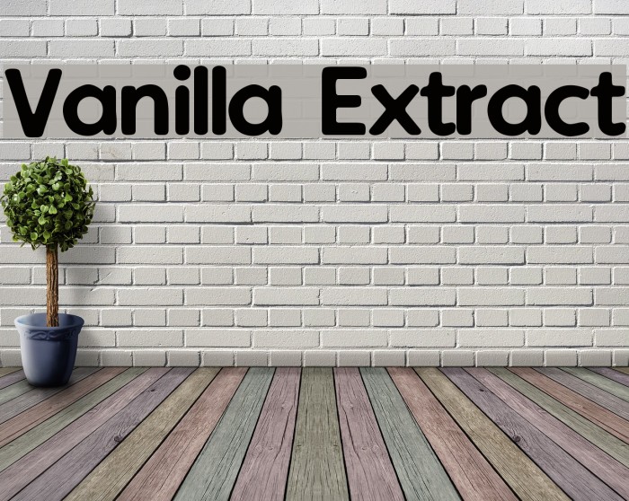 Vanilla Extract Font examples