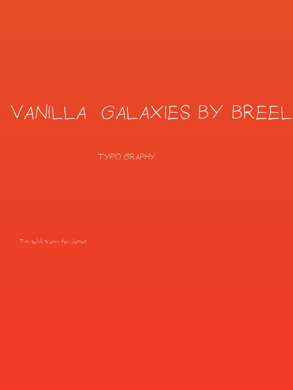 Vanilla Galaxies by Breely Extra-Light Poster