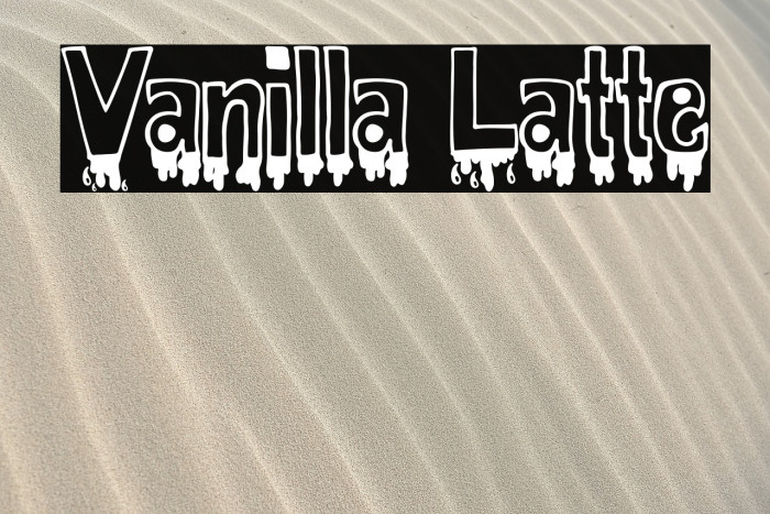 Vanilla Latte Font examples