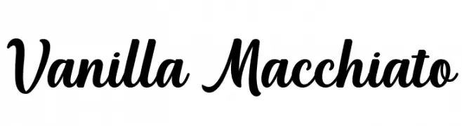 Vanilla Macchiato  Frei Schriftart Herunterladen