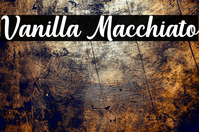 Vanilla Macchiato Example 2