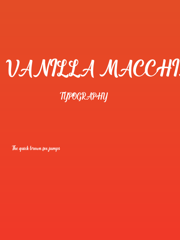 Vanilla Macchiato Poster
