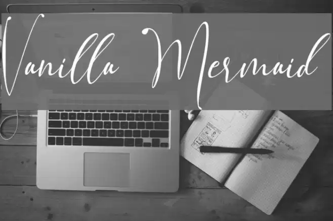 Vanilla Mermaid Font examples