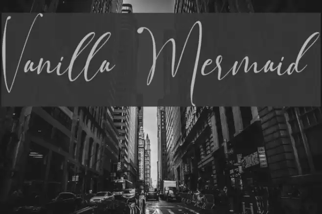 Vanilla Mermaid Font examples