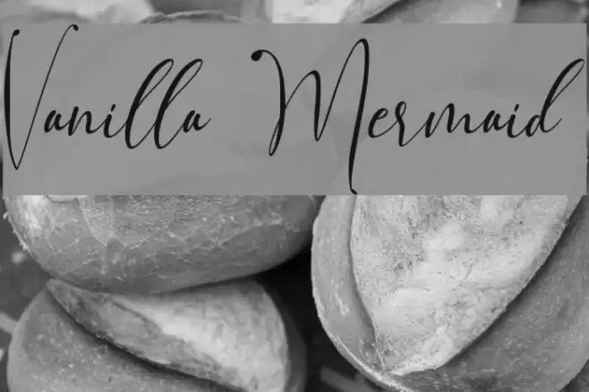 Vanilla Mermaid Font examples