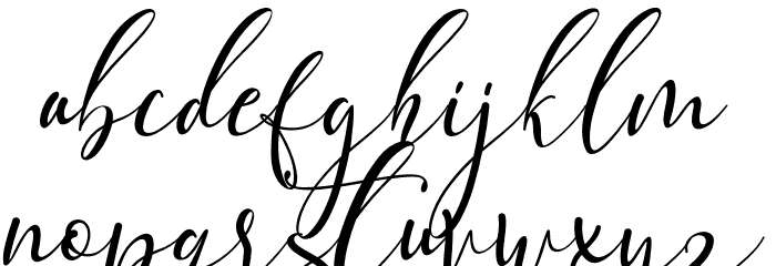 Vanilla Mermaid Font LOWERCASE