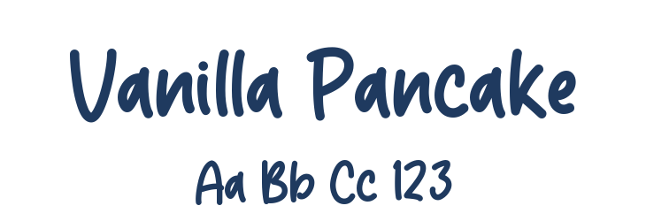 Vanilla Pancake Font Preview