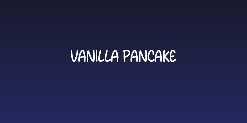 Vanilla Pancake Social Header