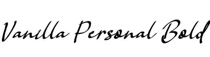 Vanilla Personal Bold Fonte
