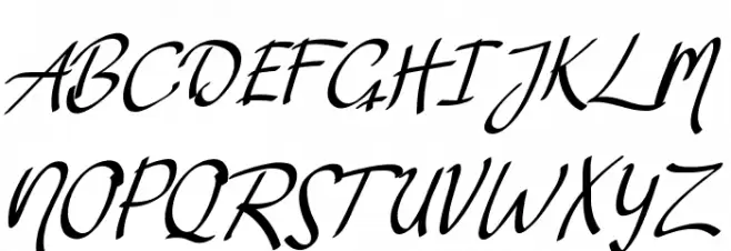 Vanilla Personal Bold Font Litere mari