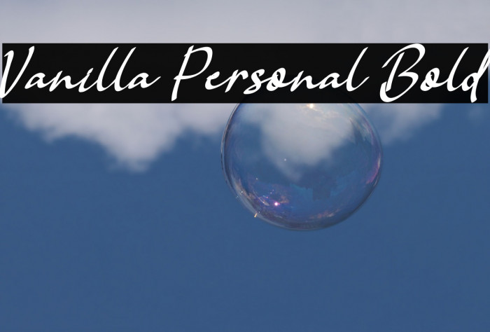 Vanilla Personal Bold Font examples