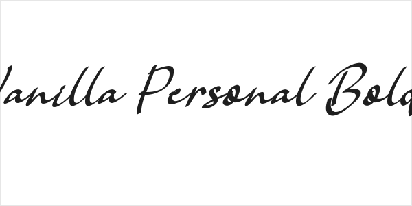 Vanilla Personal Bold Logo