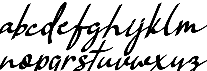 Vanilla Personal Bold Font LOWERCASE