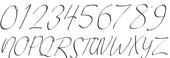 Vanilla Personal Light Font OTHER CHARS