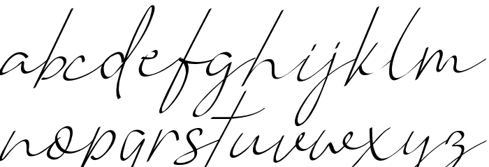 Vanilla Personal Light Font LOWERCASE