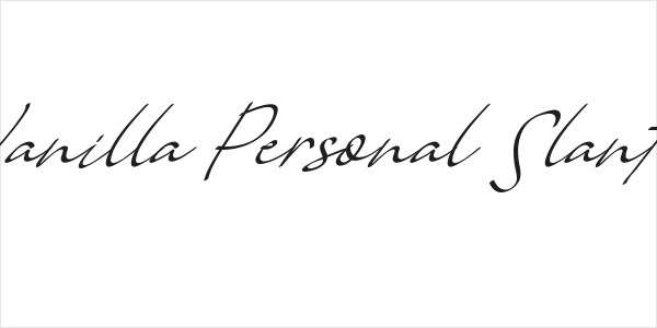 Vanilla Personal Slant Logo