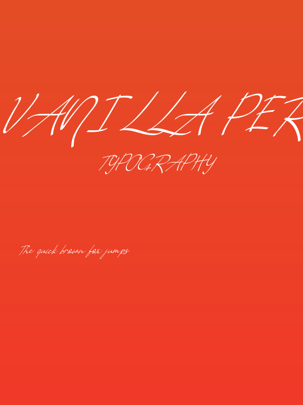 Vanilla Personal Slant Poster