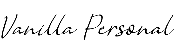 Vanilla Personal Шрифта