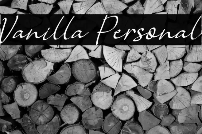 Vanilla Personal Font examples