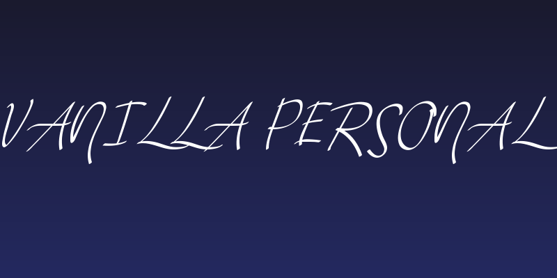 Vanilla Personal Social Header