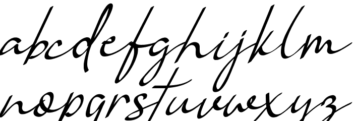 Vanilla Personal Font LOWERCASE
