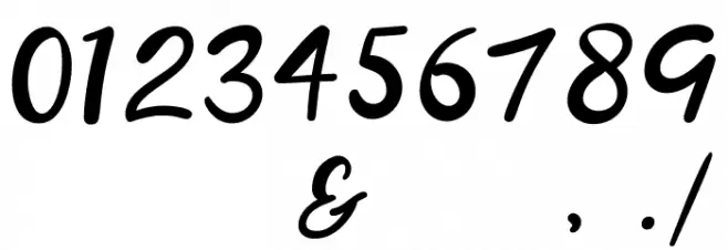 Vanilla Twilight Script Font OTHER CHARS