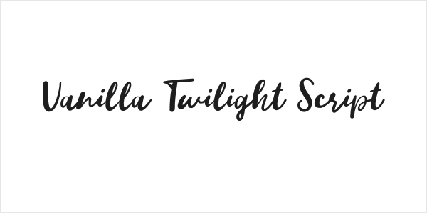 Vanilla Twilight Script Logo