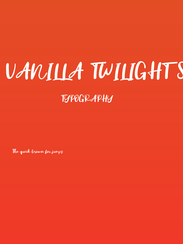 Vanilla Twilight Script Poster