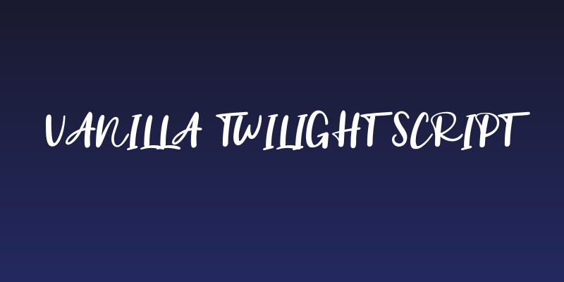 Vanilla Twilight Script Social Header