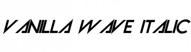 Vanilla Wave Italic  les polices de caractères gratuit tlcharger