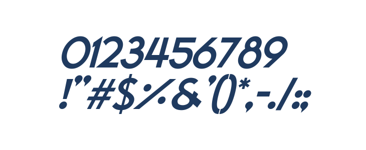 Vanilla Wave Italic Other Characters