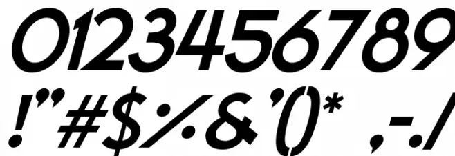 Vanilla Wave Italic Font OTHER CHARS