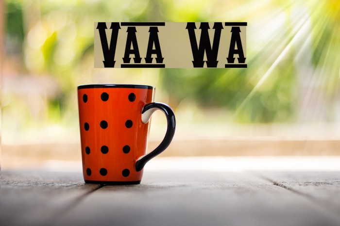 Vanilla Whale Font examples