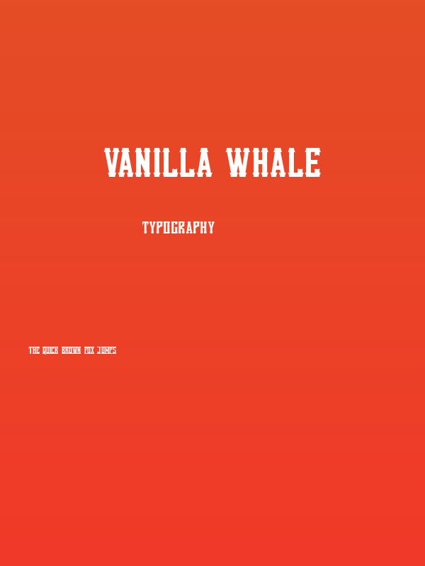 Vanilla Whale Poster