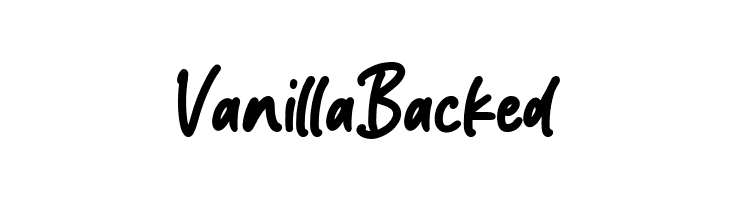 VanillaBacked  font caratteri gratis