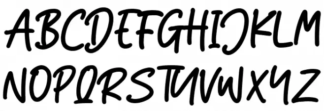 VanillaBacked Schriftart Groß