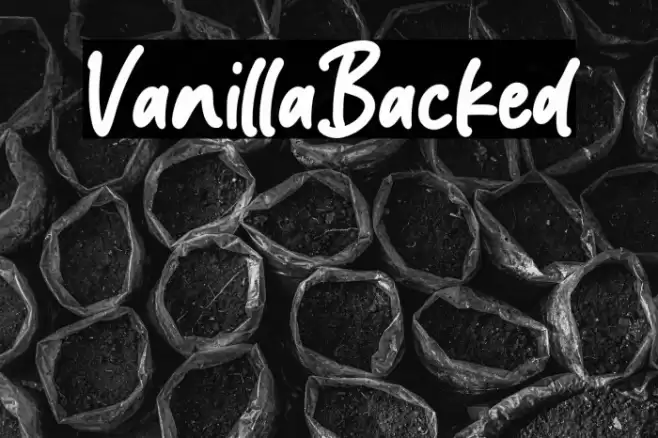 VanillaBacked Font examples
