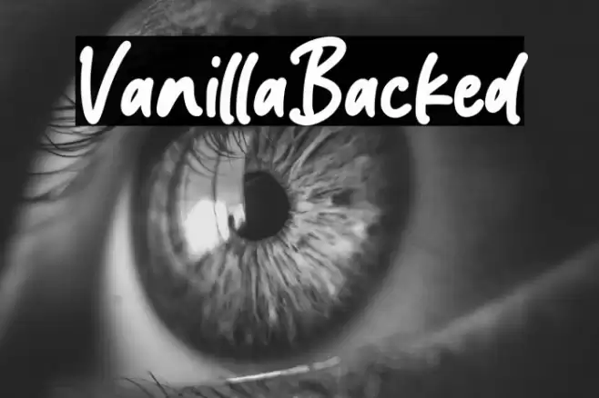 VanillaBacked Font examples