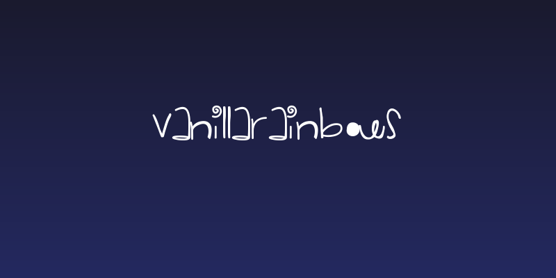 VanillaRainbows Social Header