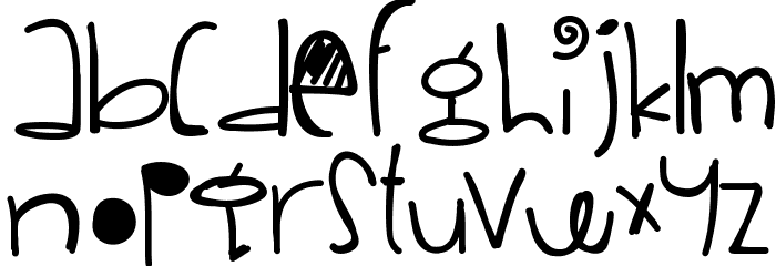 VanillaRainbows Font LOWERCASE