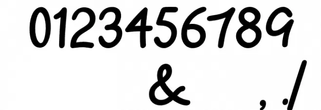 VanillaTwilight Font OTHER CHARS