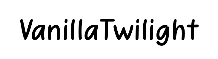 VanillaTwilight  font caratteri gratis