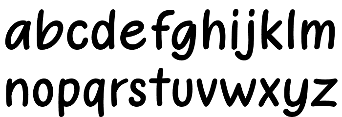 VanillaTwilight Font LOWERCASE
